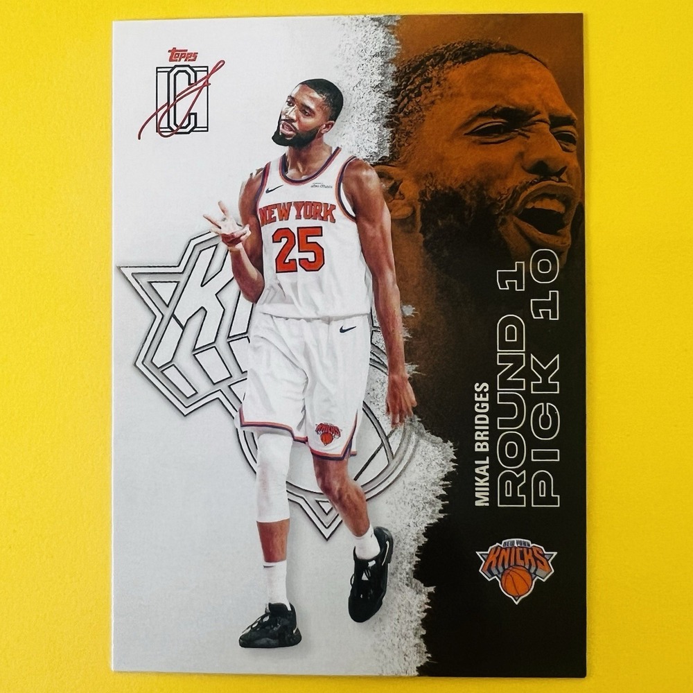 2025-26 Topps Signature Class‎ Bronze Round 1 Pick Mikal Bridges #84 Knicks